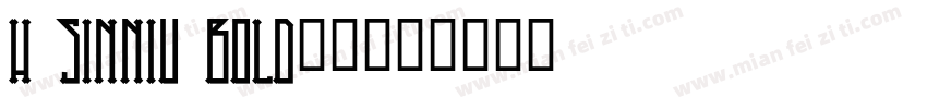 h sinniu bold字体字体转换